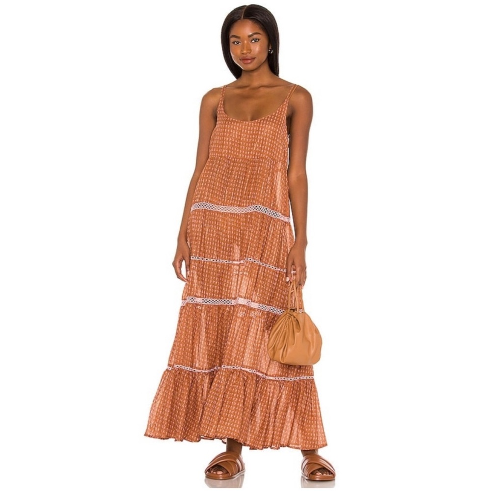 NWOT Free People Midnight Dance Maxi Dress